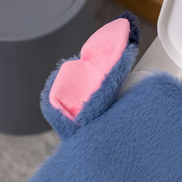 Sevimli Çizgi Film Peluş Klozet Kapağı - Stitch - 7