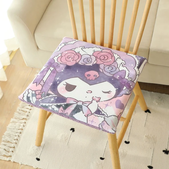 Kristal Peluş Koltuk Minderi 40x40 cm - Stil Üç - 8