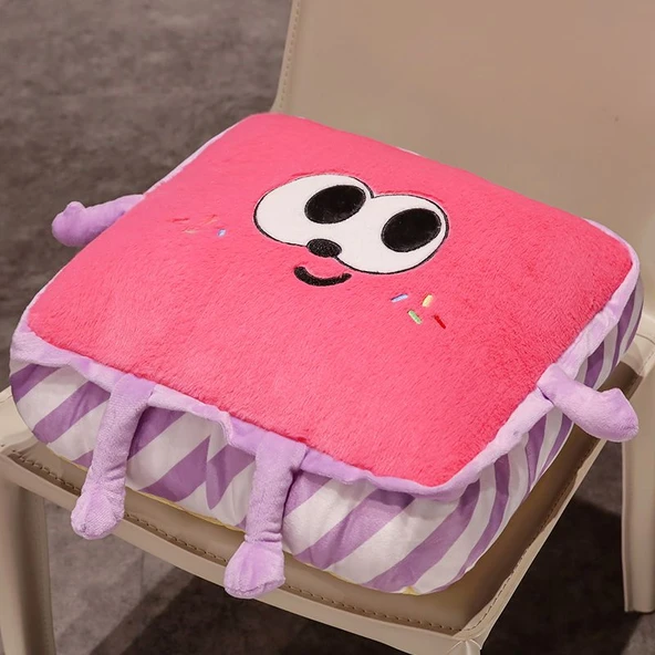 Çizgi Film Tost Peluş Minder - Sarı 40x40x15cm - 7