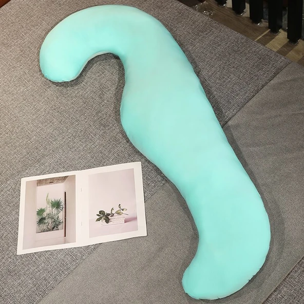 Buz İpek Bacak Yastığı - Yeşil - 100cm
