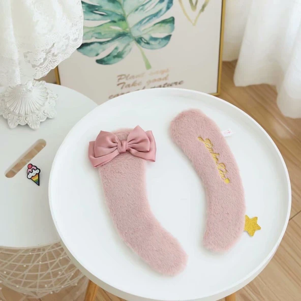 Fiyonklu Yedi Renkli Klozet Kapağı - Pembe 35x10cm - 9
