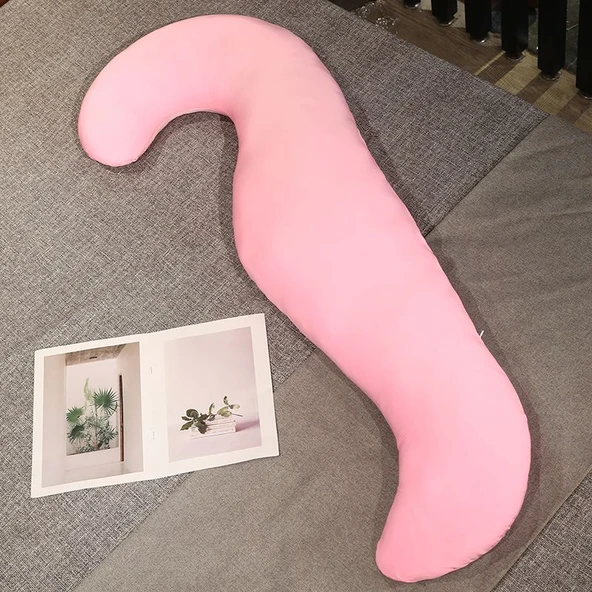Buz İpek Bacak Yastığı - Pembe - 130cm