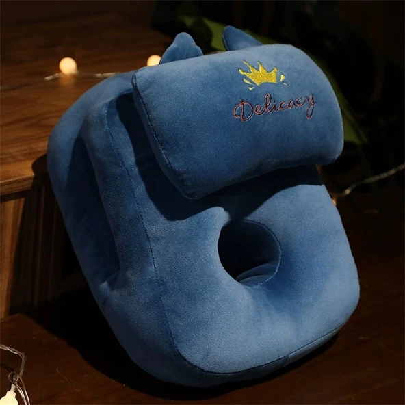 Çok Fonksiyonlu U Şeklinde Uyku Yastığı - Geyik - 36x26x20cm - 12