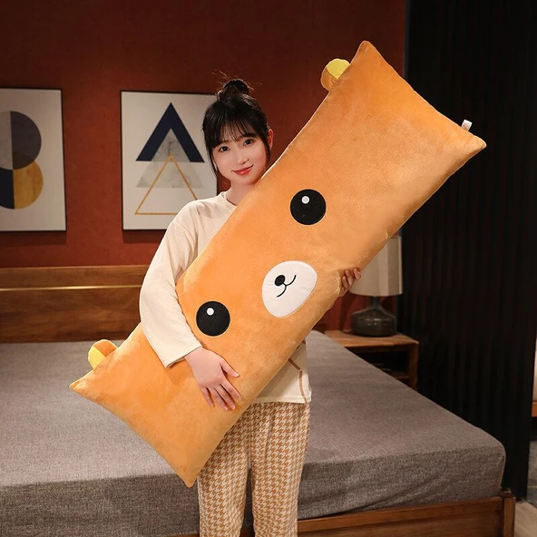 Uzun Peluş Yastık - Kırmızı Çilek - 40cm - 12