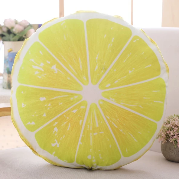 Meyve Desenli Yazlık Serinletici Yorgan - Renkli Limon - 1x1.5m - 5