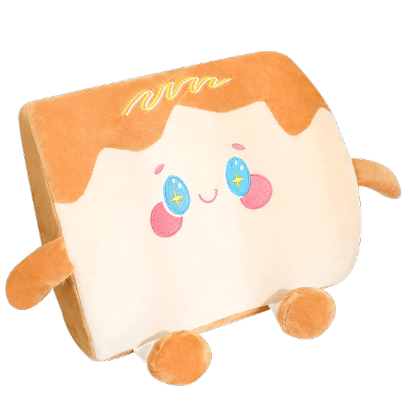Çikolatalı Tost Peluş Oturma Minderi - 45x35cm - 5