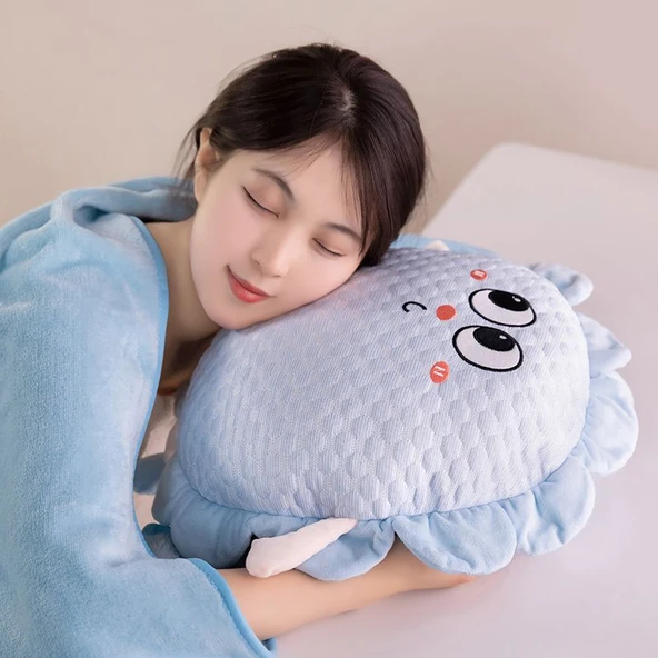 Yeşil Peluş Yastık - 45cm - 9