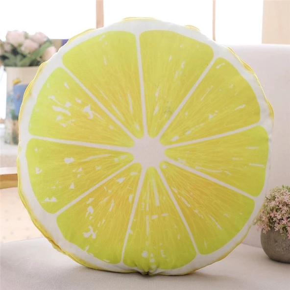 Meyve Desenli Yazlık Serinletici Yorgan - Renkli Limon - 1x1.5m - 11