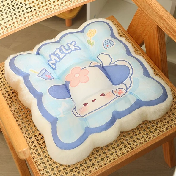 Buz İpek Panda Desenli Peluş Minder - 40x40cm - 9