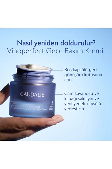 Caudalie Yedek Kapsül Vinoperfect Glikolik Gece Kremi 50 ml 3522930004653 - 2