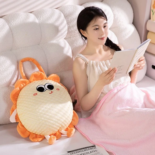 Yeşil Peluş Yastık - 45cm - 8
