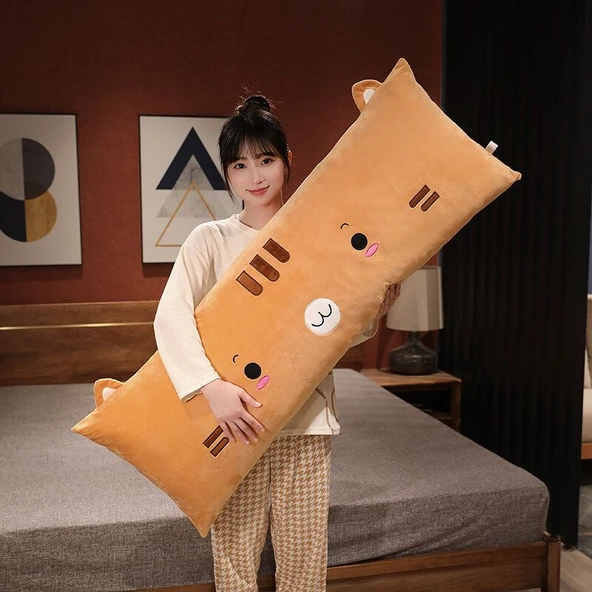 Uzun Peluş Yastık - Kırmızı Çilek - 40cm - 8