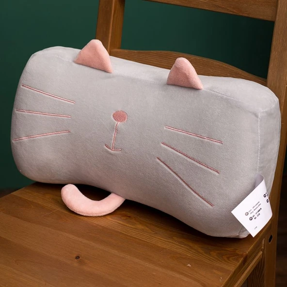 Çizgi Film Desenli Hafızalı Köpük Yastık - Pembe Domuz 42cm x 22cm - 5