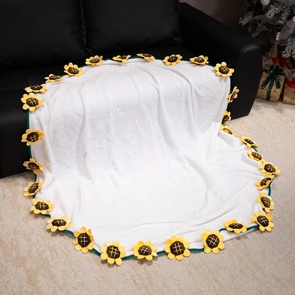 Gül Çiçek Buketi Battaniye Peluş Oyuncak - 90cm - 7