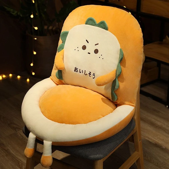Peluş Ekmek Minder - Kızgın - Büyük Boy - 6