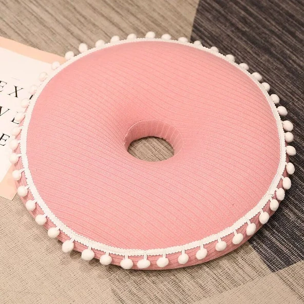 Hafızalı Sünger Donut Minder - Koyu Kahve - 40x8cm - 8