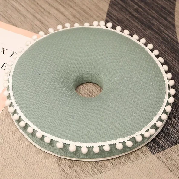 Hafızalı Sünger Donut Minder - Koyu Kahve - 40x8cm - 5