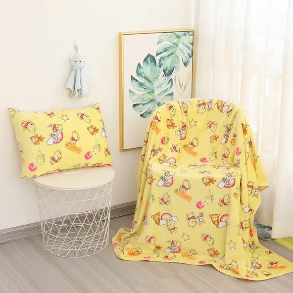Ayıcık Battaniye - Sarı - 1m - Resim 6