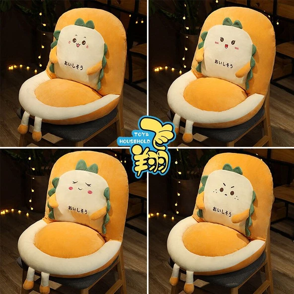 Peluş Ekmek Minder - Kızgın - Büyük Boy - 7