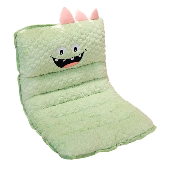 Peluş Bağlantılı Koltuk Minderi - Mor 80x45cm - 12