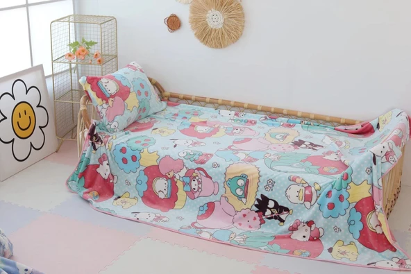 Tan Peluş Battaniye - 2x2 Metre - 4