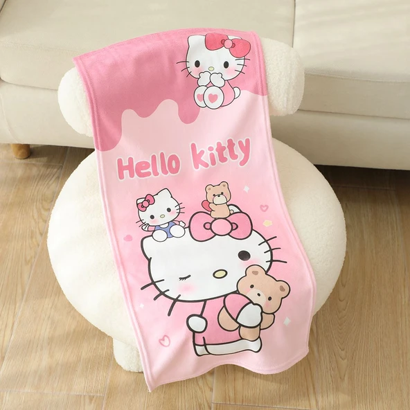 Melody Desenli Flanel Havlu - 75x35cm - 8