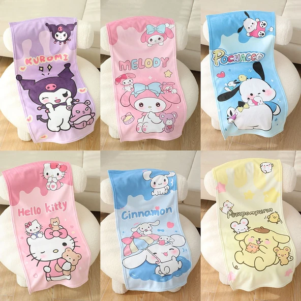 Winnie the Pooh Desenli Flanel Havlu - 75x35cm - 2