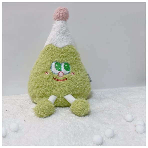 Noel Peluş Yastık - Beyaz Zencefilli Kurabiye Adam Büyük 39*33cm - 9