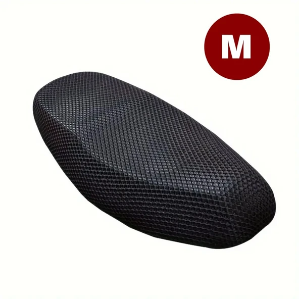 Glanz File Sele Kılıfı 3D Scooter Motosiklet M Beden Koltuk Sele Filesi