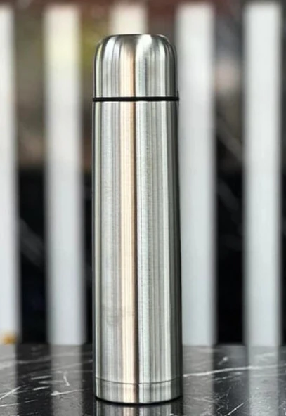 1 Lt Çift Katmanlı SUS 304 Çelik İnox Termos,Süt-Mama-Kamp-Piknik Termosu 12 Saate Kadar Sıcak Soğuk - 7