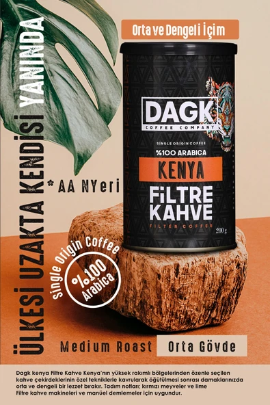 DAGK 200 GR KENYA %100 ARABICA FLİTRE KAHVE TNK - 2