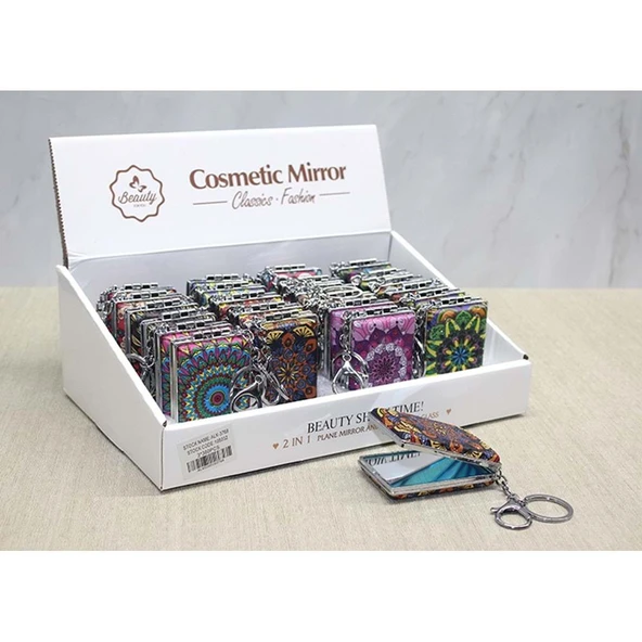 Taşlı El Aynası Anahtarlık - Resim 2