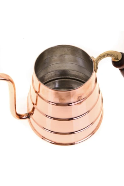 Tiryaki Bakır Demlik | Bakır Çaydanlık | 800ml Kapaklı Demlik | %100 Bakır | - 7