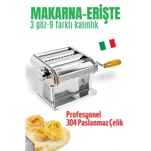 Makarna Makinası Erişte Makarna Kesici Erişte Makinası 304 Paslanmaz Çelik