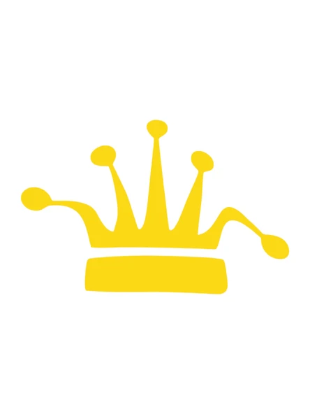 Taç Oto Sticker Sarı 15x10 cm