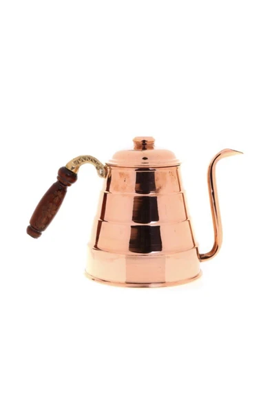 Tiryaki Bakır Demlik | Bakır Çaydanlık | 800ml Kapaklı Demlik | %100 Bakır | - 4