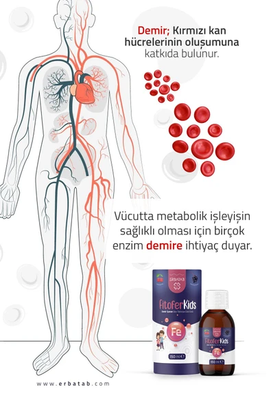Erbatab Fitofer Kids Çocuk Demir Takviyesi 150 ML - Resim 5