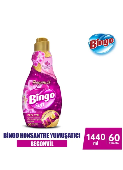 Bingo Soft Konsantre Yumuşatıcı 1440 Ml Begonvil