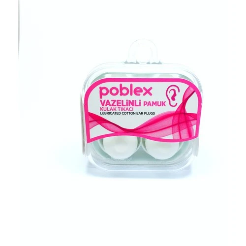 Poblex Vazelinli Pamuk Kulak Tıkacı 4'lü