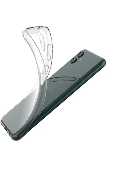 EVAX (LUX ŞEFFAF) Samsung Galaxy A06 Şeffaf Kamera Yeri Korumalı Silikon Kılıf - 3