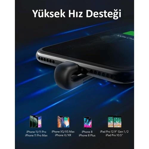Anker Powerline Play Lightning Oyuncu Şarj Kablosu (MFI Lisanslı) - 0.9m - 3