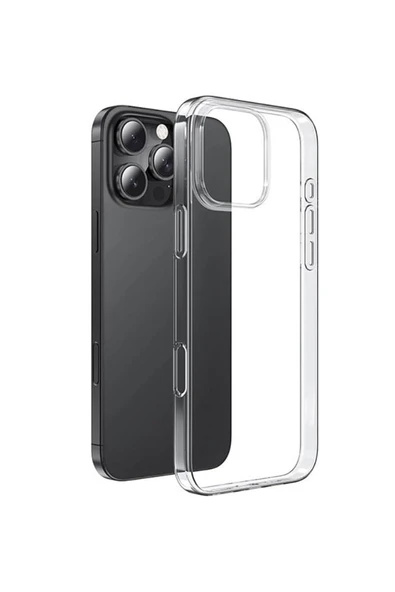 EVAX (2MM ŞEFFAF) Iphone 15 Pro Uyumlu Şeffaf Yumuşak Esnek Silikon Kılıf - 4
