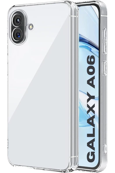 EVAX (LUX ŞEFFAF) Samsung Galaxy A06 Şeffaf Kamera Yeri Korumalı Silikon Kılıf - 2