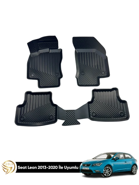 Seat Leon 2013 - 2020 3D Havuzlu Oto Paspas
