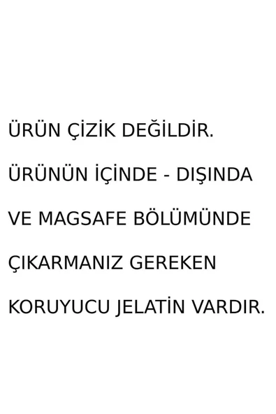 EVAX (MAGSAFE KILIF) Iphone 15 Pro Uyumlu Magsafe Wireless Özellikli Şeffaf Kılıf - 2