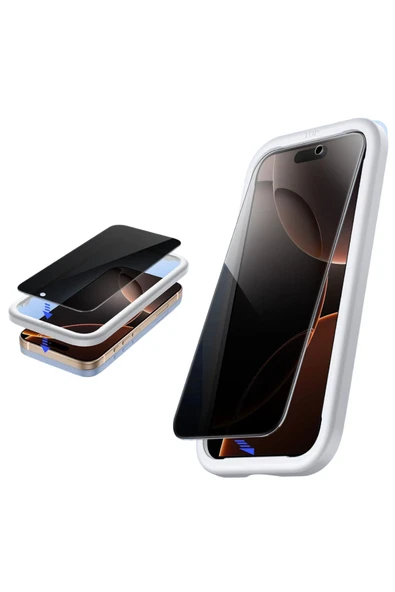 EVAX (HY-PREMIUM SET) 16 Pro Max Uyumlu Armor Hayalet Ekran Koruyucu+(IC) MagSafe Kılıf+Armor Lens Koruma - 8