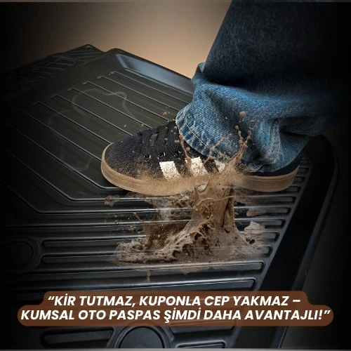 Seat Leon 2013 - 2020 3D Havuzlu Oto Paspas - 2