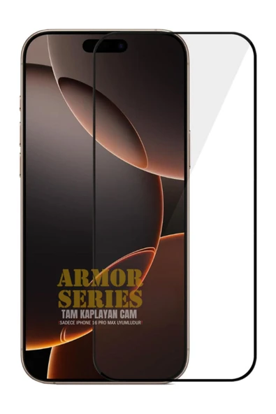 EVAX  (PREMIUM SET) 16 Pro Max Uyumlu Armor Tam Ekran Koruyucu + (IC) MagSafe Kılıf + Armor Lens Koruyucu - 7