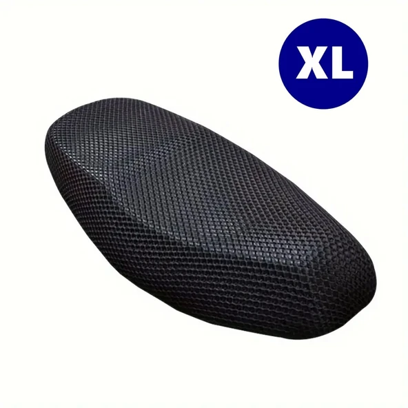 Glanz File Sele Kılıfı 3D Scooter Motosiklet XL Beden Koltuk Sele Filesi