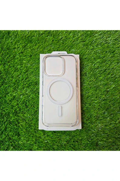 EVAX  (IC) iPhone 16 Pro Uyumlu ANİMASYONLU Şeffaf Sert Mika SARARMAZ Magsafe İnce Kılıf Tasarım - 6